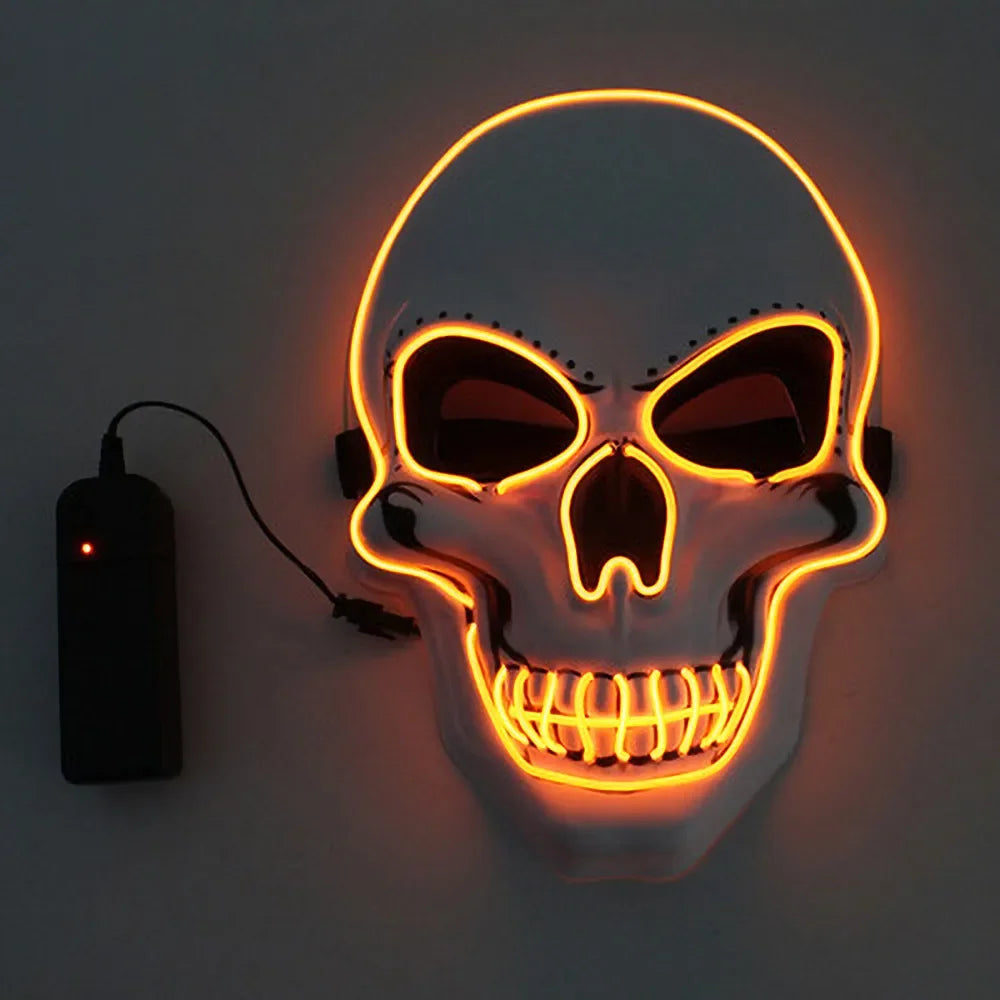 Glow Skull LED Mask – Ultimate Halloween Scare for Parties & Cosplay