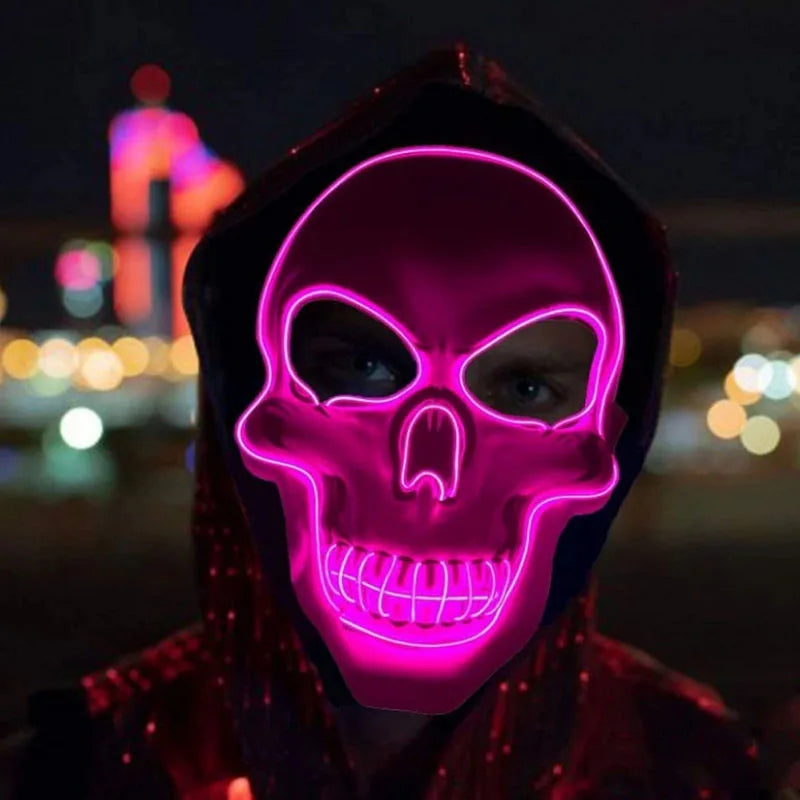 Glow Skull LED Mask – Ultimate Halloween Scare for Parties & Cosplay