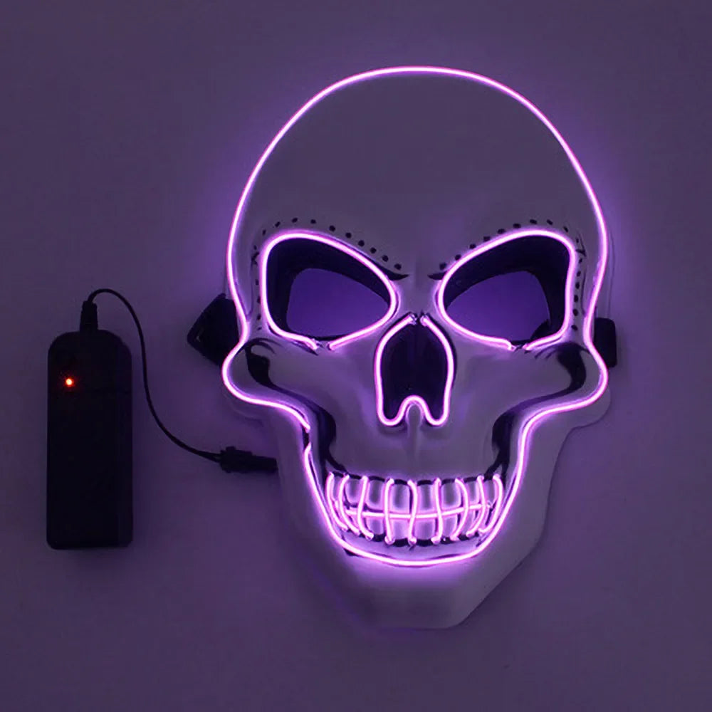 Glow Skull LED Mask – Ultimate Halloween Scare for Parties & Cosplay